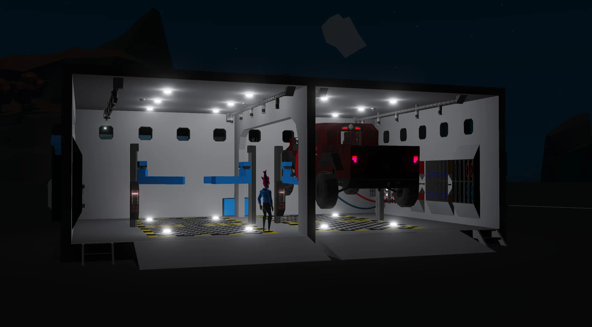 A service center with a SentyTek Echolodia being worked on
