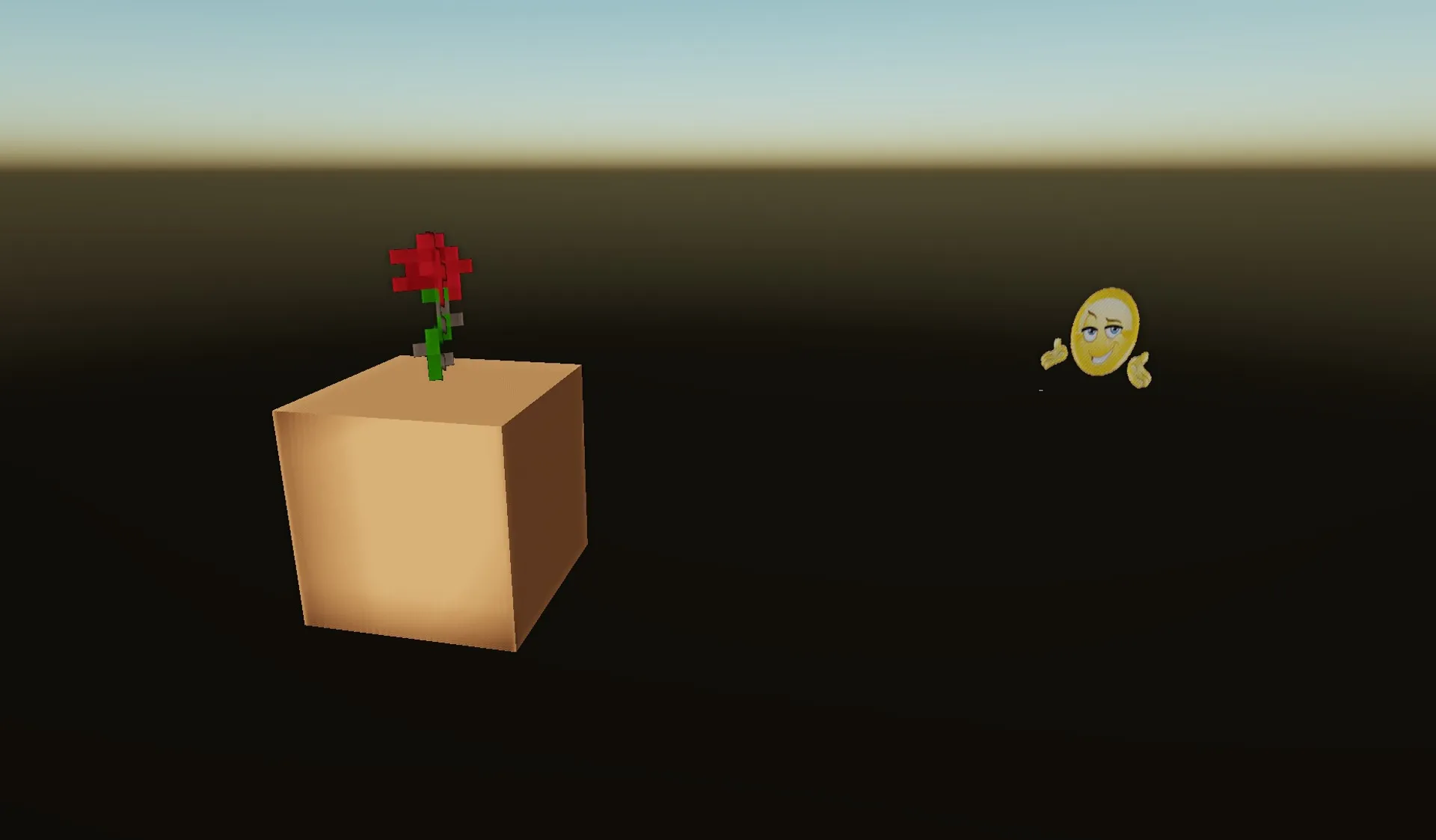 An example of procedually rendered cubes and billboards with textures.