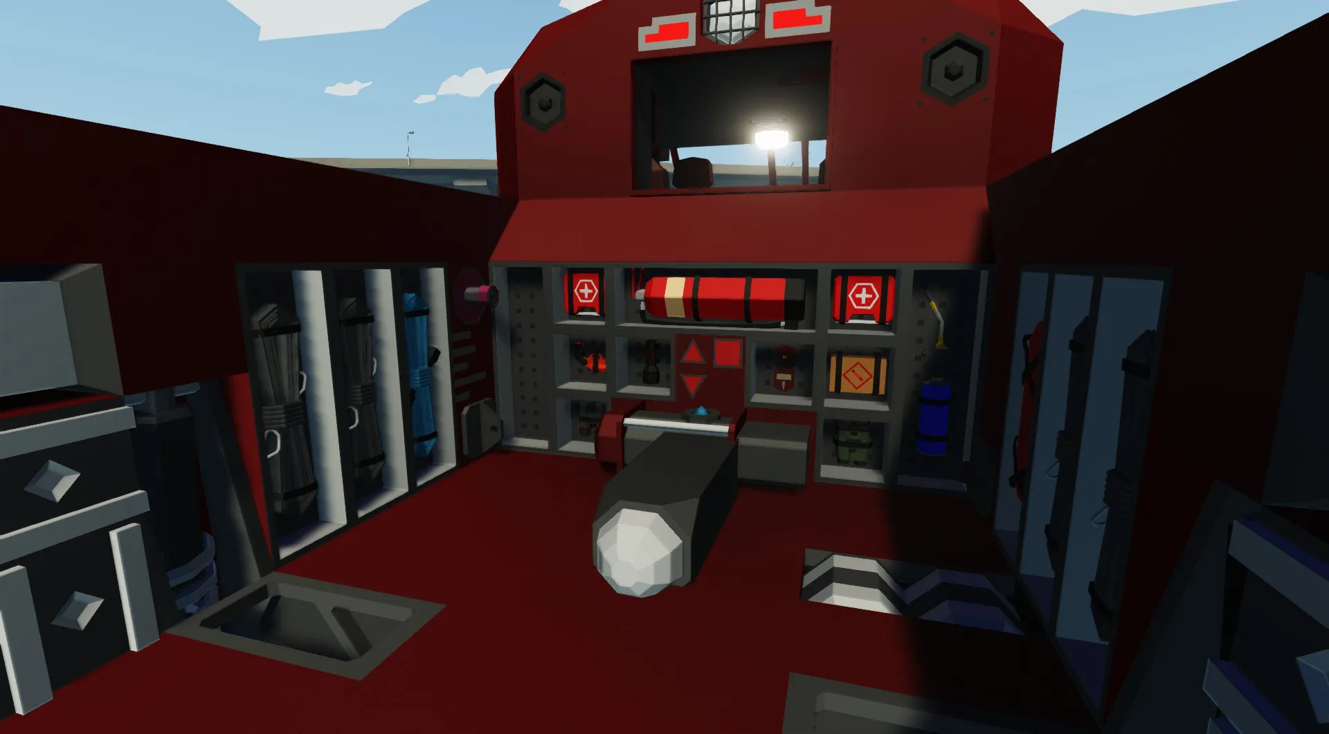 Echolodia TE has a bed full of equipment