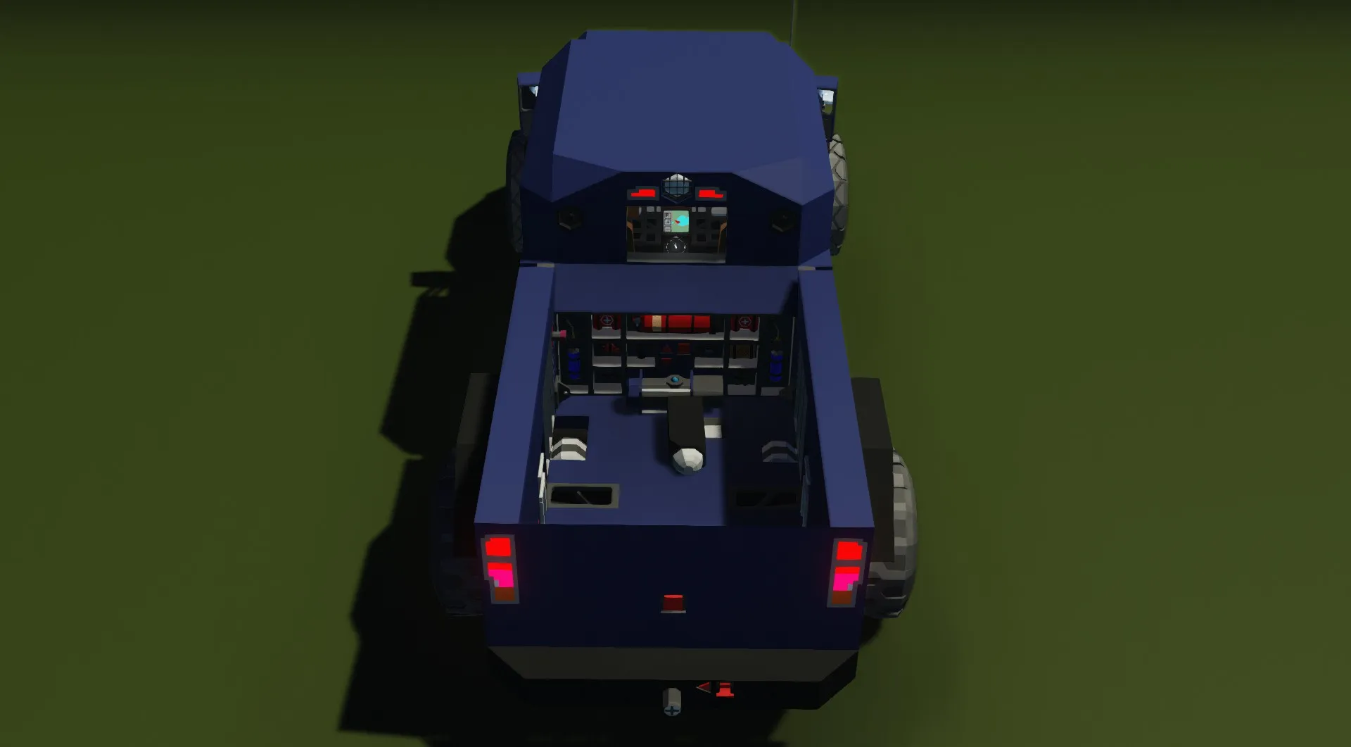 Echolodia has a spacious bed for cargo and equipment