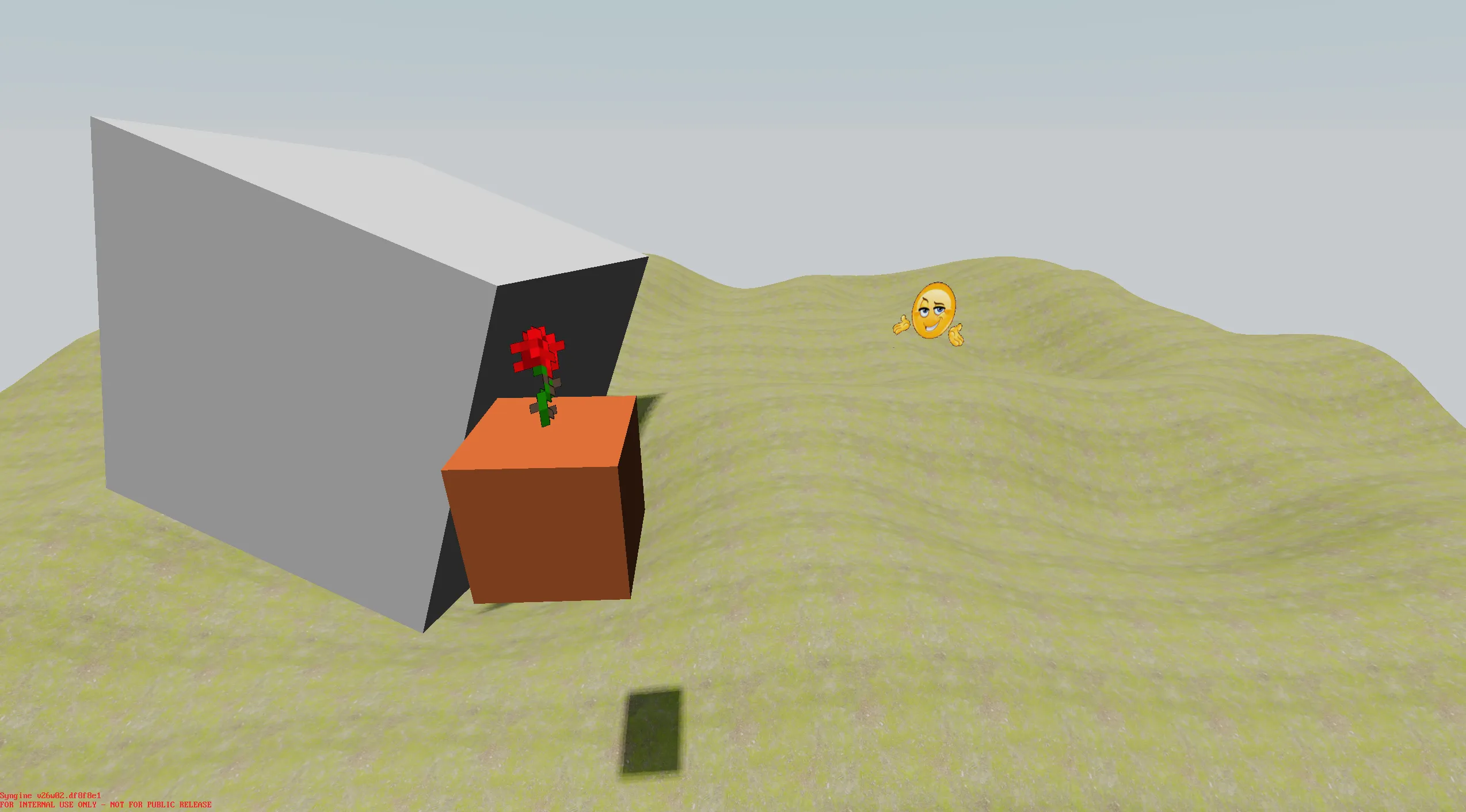 Billboards. The orange cube is being generated during runtime, it's not a 3D file.