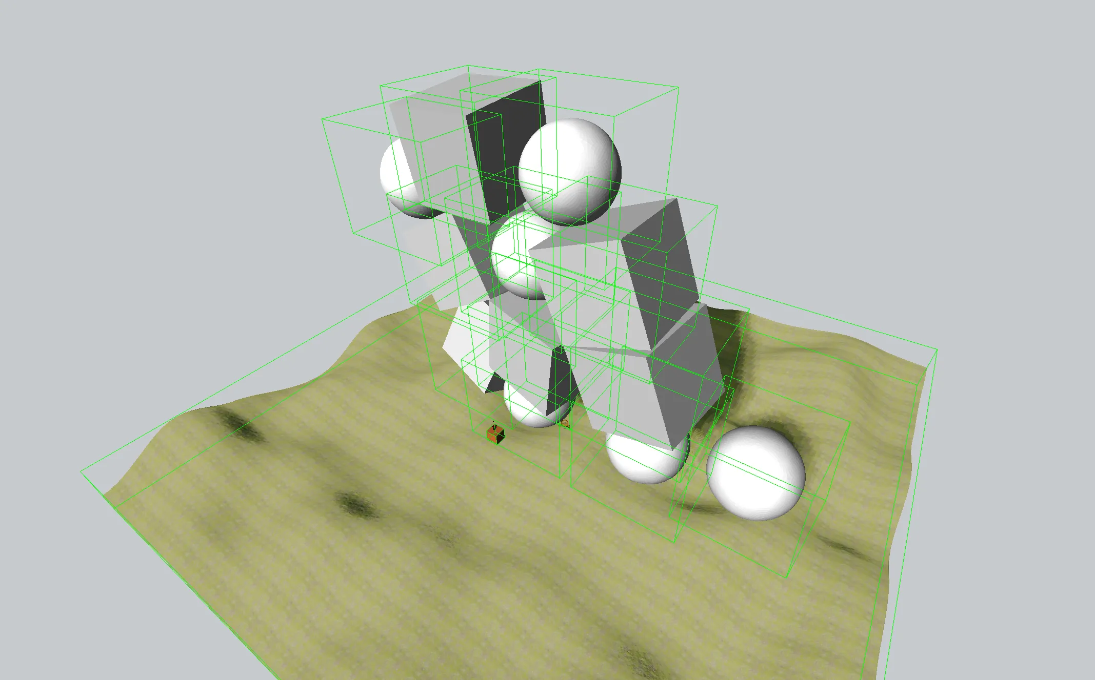Bounding boxes for all shapes to allow culling of any object if the bounding box isn't seen by the camera.