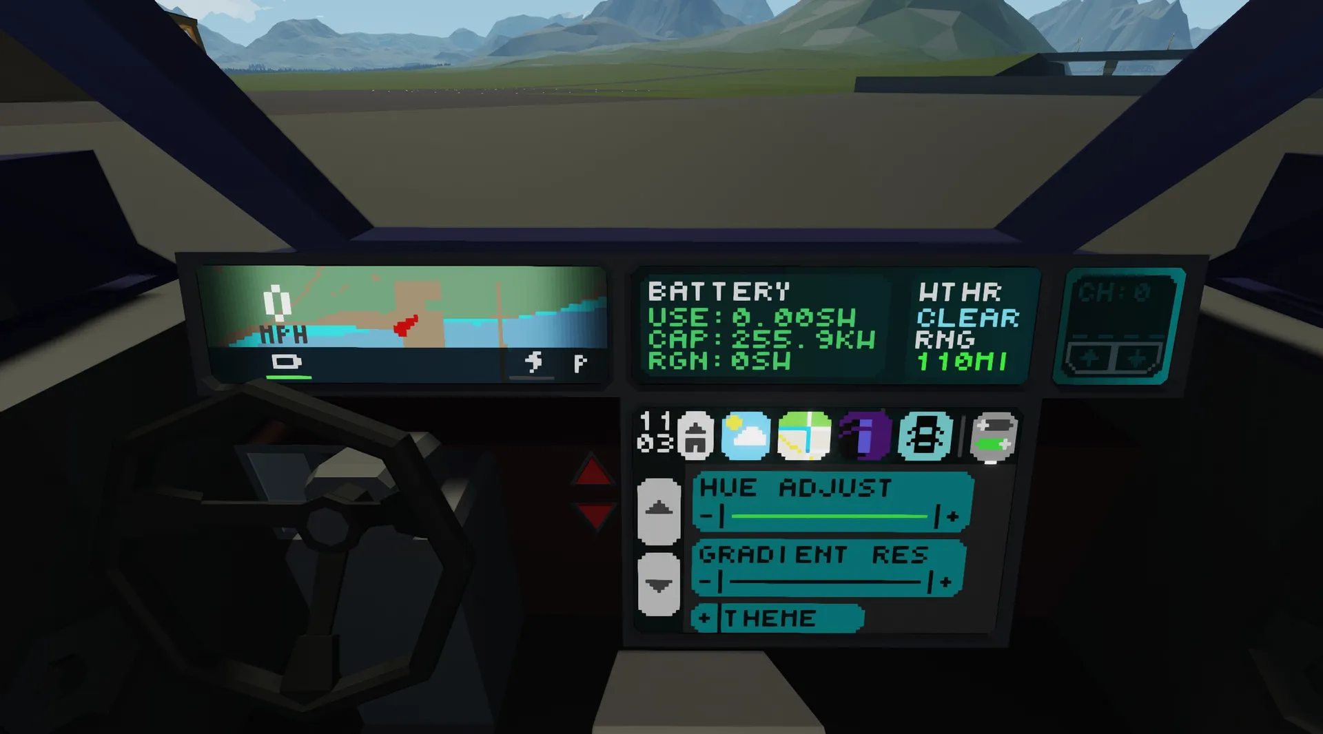 Customizable color themes for the dashboard