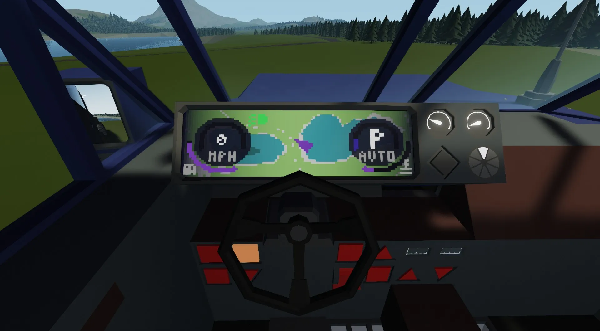 The SenCar 5 dashboard in Echolodia 2023, showing the new UI