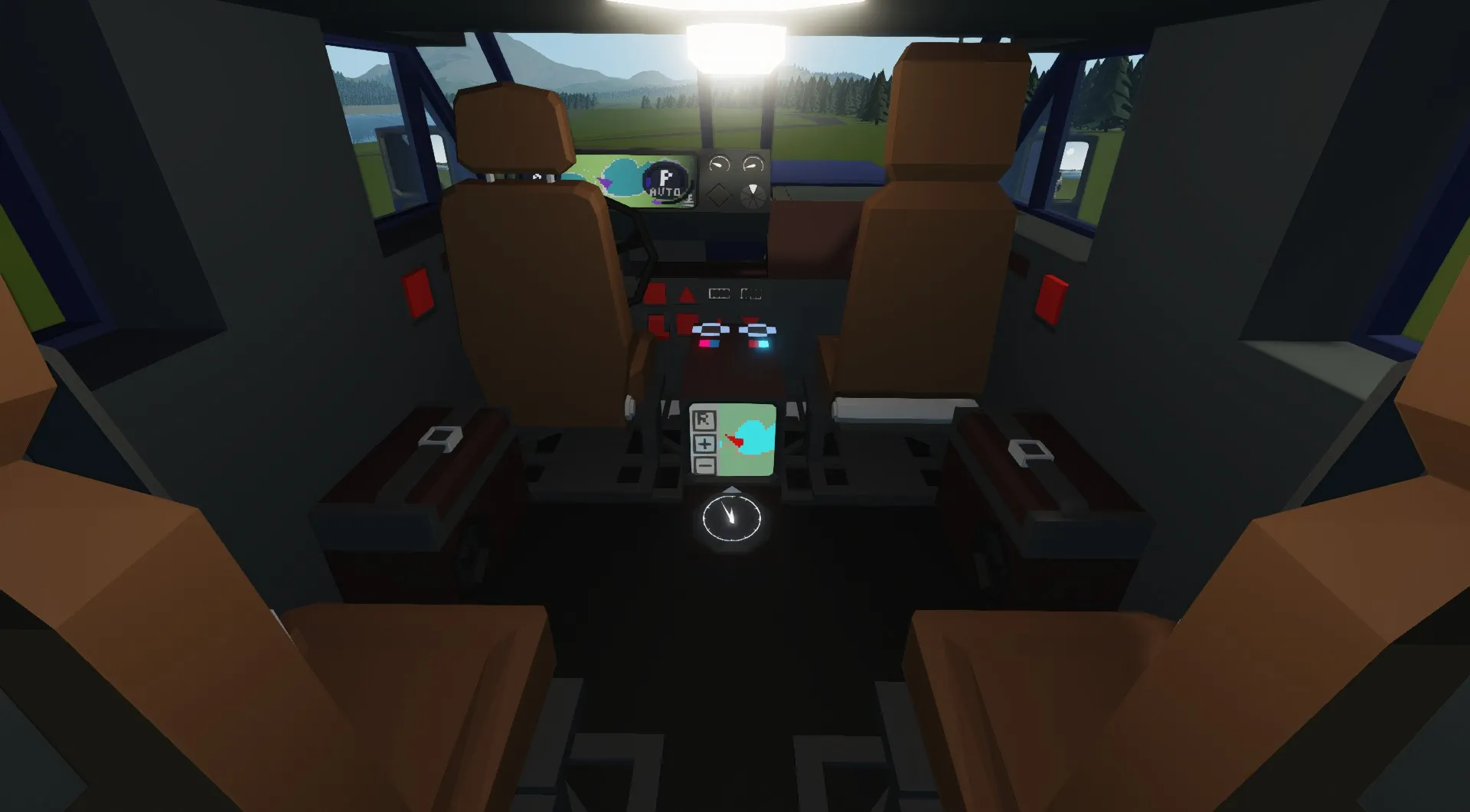 The interior of the Echolodia 2023, featuring the new SenCar 5 Lite dashboard