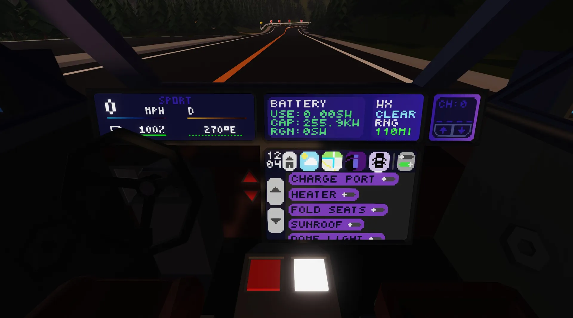 The Car app, with many options to customize your car